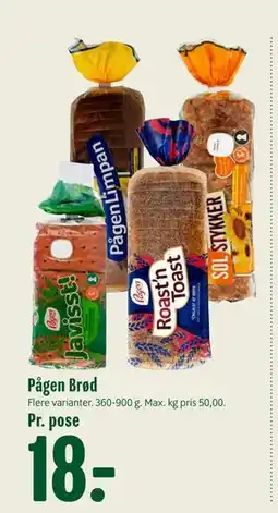 Min Købmand Pågen Brød tilbud