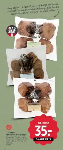 MENY JALM&B ØKOLOGISK BRØD tilbud