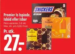 Min Købmand Premier Is Ispinde, Isbåd eller Isbar tilbud