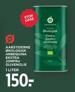MENY AARSTIDERNE ØKOLOGISK ARBEQUINA EKSTRA JOMFRU OLIVENOLIE tilbud