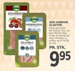 MENY DEN GRØNNE SLAGTER tilbud