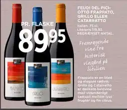 MENY FEUDI DEL PICIOTTO FRAPPATO, GRILLO ELLER CATARRATTO tilbud