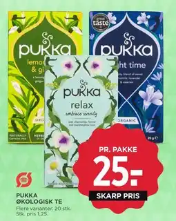 MENY PUKKA ØKOLOGISK TE tilbud