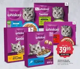 MENY WHISKAS ELLER FROLIC FJERKRÆ tilbud