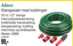 Harald Nyborg Adano Slangesæt med koblinger tilbud