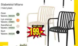 Harald Nyborg Stabelstol Milano I hård plast. tilbud