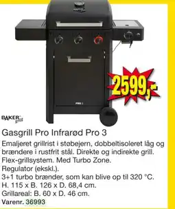 Harald Nyborg BAKER Gasgrill Pro Infrarød Pro 3 tilbud