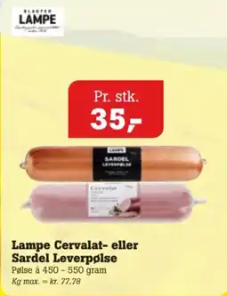 Poetzsch Padborg Lampe Cervalat- eller Sardel Leverpølse tilbud