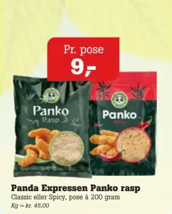 Poetzsch Padborg Panda Expressen Panko rasp tilbud