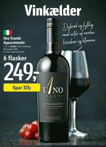 Føtex Uno Grande Appassimento tilbud