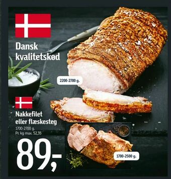 Føtex Nakkefilet eller flæskesteg tilbud