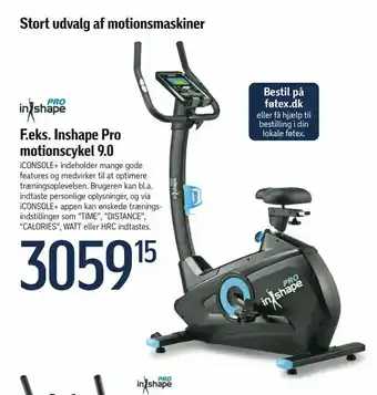 Føtex Inshape Pro motionscykel 9,0 tilbud