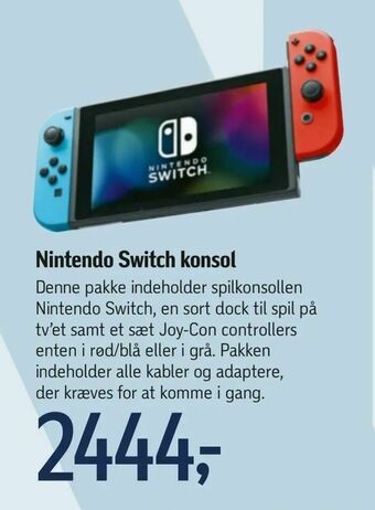 Føtex Nintendo Switch konsol tilbud