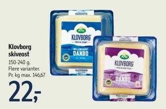 Føtex Klovborg skiveost tilbud