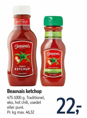 Føtex Beauvais ketchup tilbud