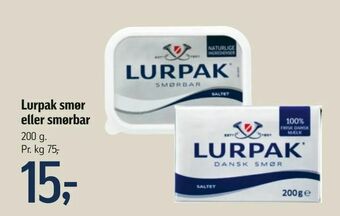 Lurpak smør eller smørbar