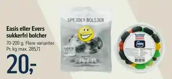 Easis eller Evers sukkerfri bolcher