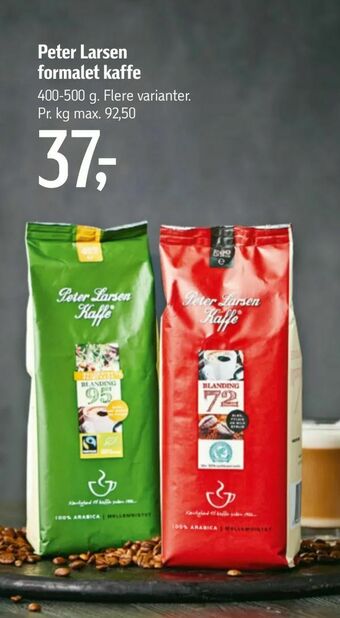 Føtex Peter Larsen formalet kaffe tilbud