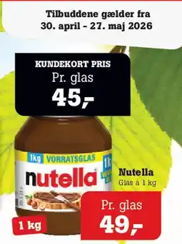 Poetzsch Padborg Nutella tilbud