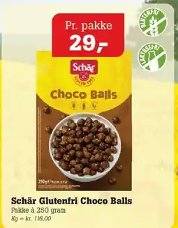 Poetzsch Padborg Schär Glutenfri Choco Balls tilbud