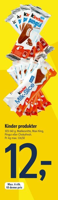 Føtex Kinder produkter tilbud