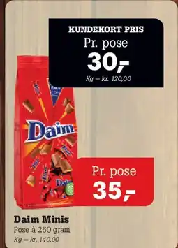 Poetzsch Padborg Daim Minis tilbud