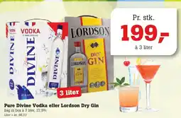 Poetzsch Padborg Pure Divine Vodka eller Lordson Dry Gin tilbud