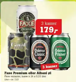 Poetzsch Padborg Faxe Premium / Albani øl tilbud