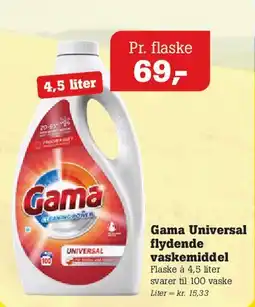 Poetzsch Padborg Gama Universal flydende vaskemiddel tilbud