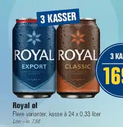Otto Duborg Royal øl tilbud