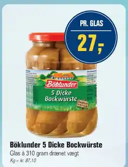Otto Duborg Böklunder 5 Dicke Bockwürste tilbud