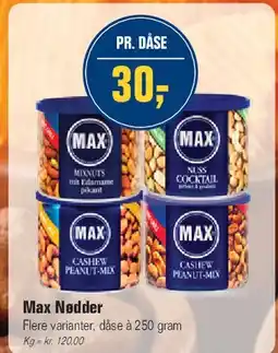 Otto Duborg Max Nødder tilbud