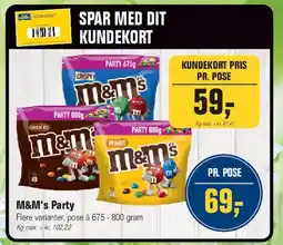 Otto Duborg M&M's Party tilbud