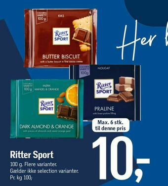 Føtex Ritter Sport tilbud