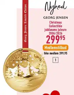Imerco Georg Jensen Christmas Collectible (jubileums juleuro 2006/2026) tilbud