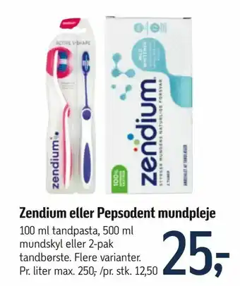 Føtex Zendium eller Pepsodent mundpleje tilbud