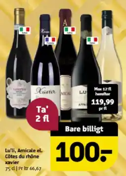 Løvbjerg Lu'li, Amicale el. Côtes du rhône xavier tilbud