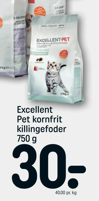 REMA 1000 Excellent Pet kornfrit killingefoder tilbud
