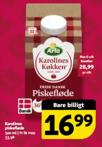 Karolines piskefløde