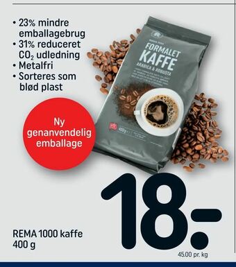 REMA 1000 REMA 1000 kaffe tilbud