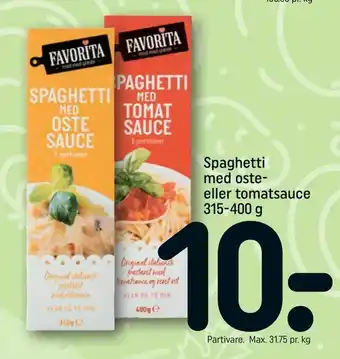 REMA 1000 Spaghetti med oste eller tomatsauce tilbud