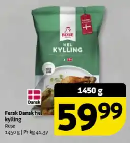 Løvbjerg Rose Fersk Dansk hel kylling tilbud