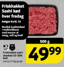 Løvbjerg Friskhakket sashi oksekød 15-20% fedt tilbud