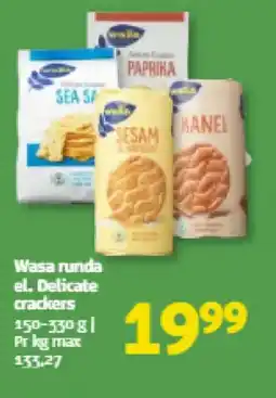 Løvbjerg Wasa runda el. Delicate crackers tilbud