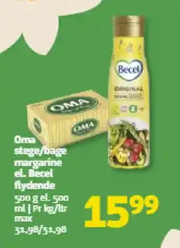 Løvbjerg Oma stege/bage margarine el. Becel flydende tilbud