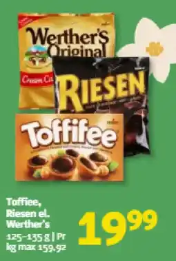 Løvbjerg Toffice, Riesen el. Werther's tilbud