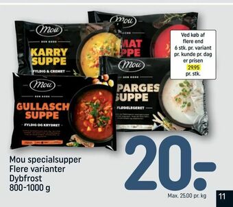 REMA 1000 Mou specialsupper tilbud