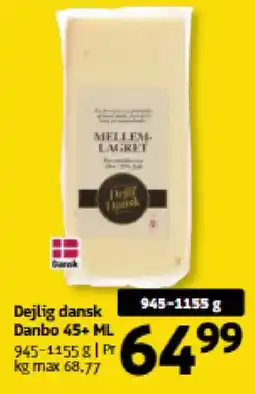 Løvbjerg Dejlig dansk Danbo 45+ ML tilbud