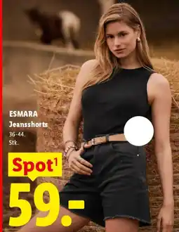 Lidl ESMARA Jeansshorts tilbud
