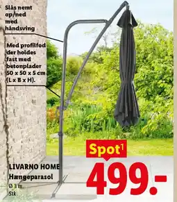 Lidl LIVARNO HOME Hængeparasol tilbud